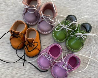 Miniature Leather Doll Shoes - Fits 4cm Dolls