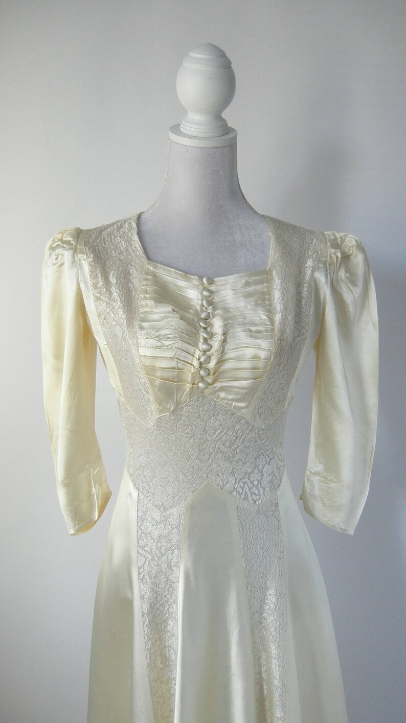 Vintage Brautkleid 1930er Jahre Hochzeitskleid 30er Jahre ...