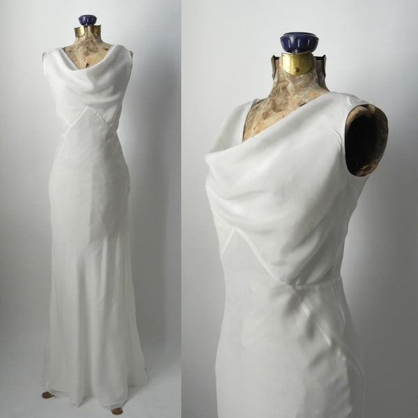 robe art déco en soie de style vintage des années 1930