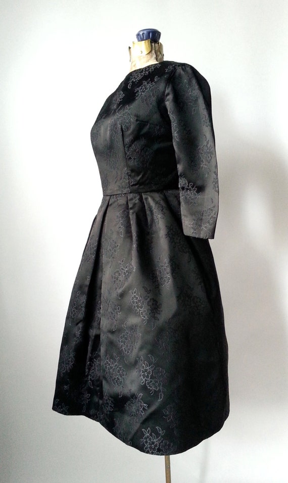 1950s Dress, Vintage Dress, Black Vintage Dress, … - image 2