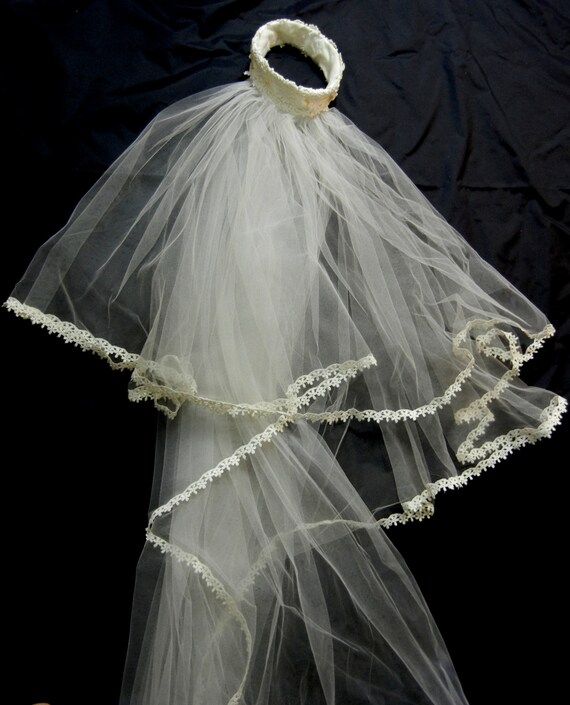 Vintage Veil, 1950s Veil, Wedding Veil, Vintage We