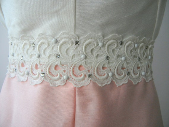 Vintage 1950s Gown, Vintage Pink Wedding Dress, V… - image 8
