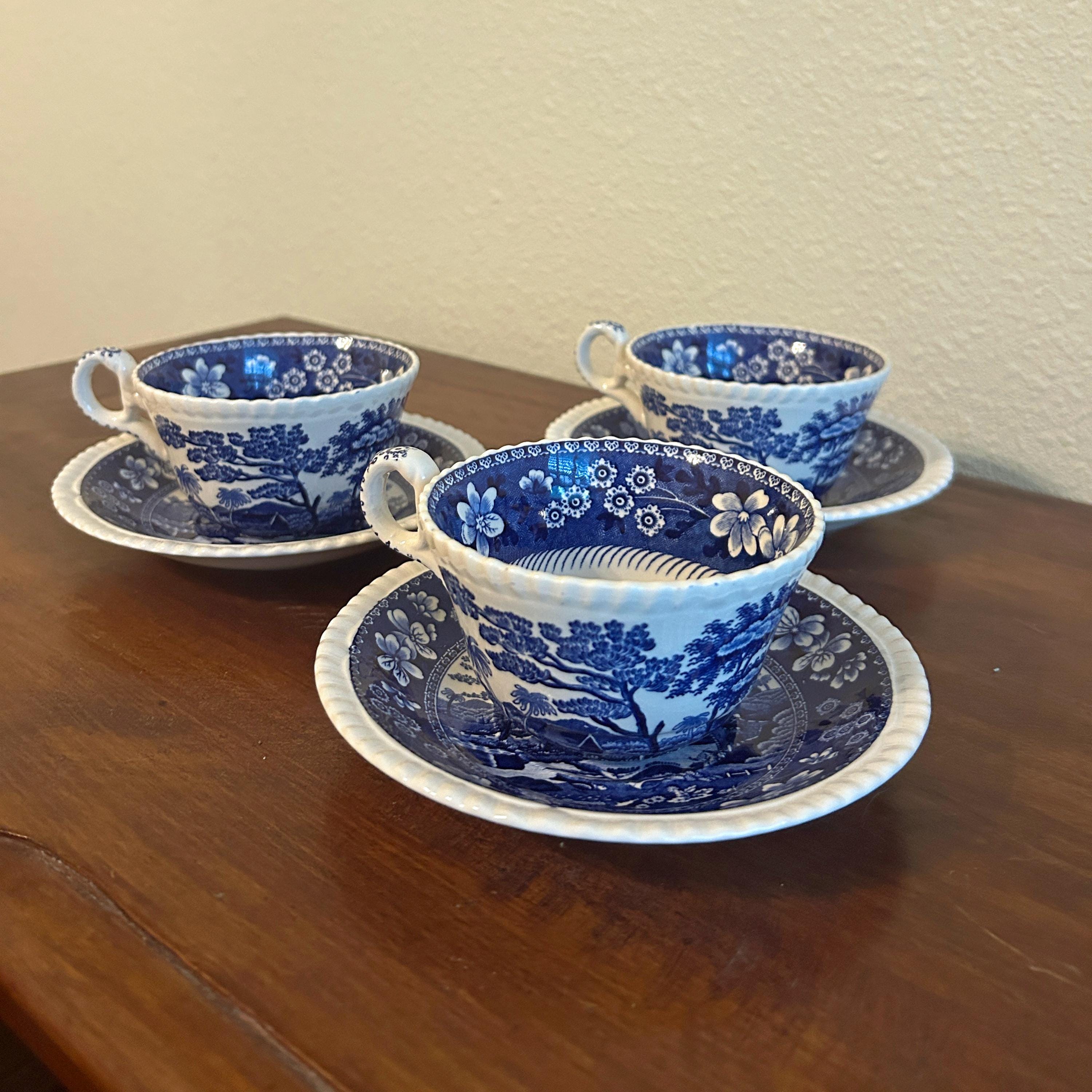 Spode Blue Tower - Etsy