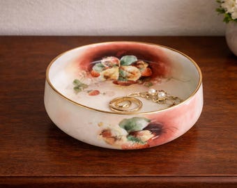 Antique RS Silesia Hand Painted Strawberry Floral Bowl – St. Clair Art Co. Porcelain