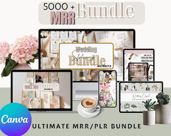 MRR Digital Marketing Bundle: eBooks, Content Libraries, Clipart, Wall Art, Wedding Designs (Digital Download)