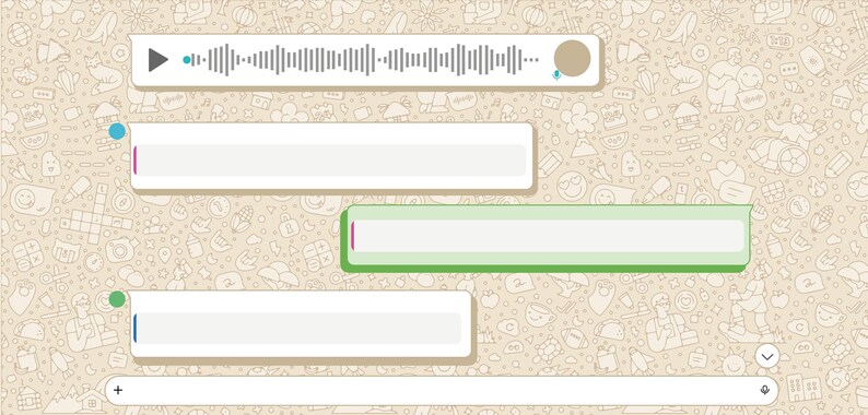 Web Chat Background Template With Social Network Messages, Dialogs, and ...