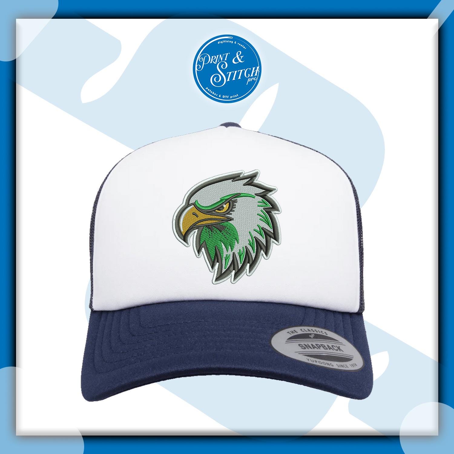 Eagle Logo Embroidery Design | Digital Machine Embroidery File ...