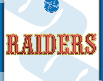 Gorra de los Raiders con bordado abullonado / Descarga instantánea