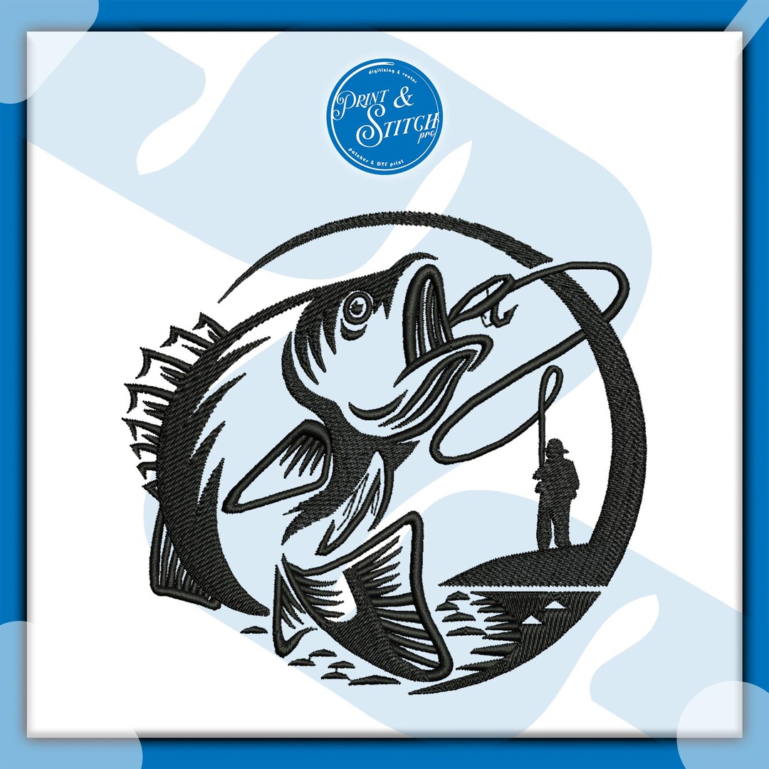 Fish Embroidery Design | Ocean Animal Machine Embroidery File | Instant ...