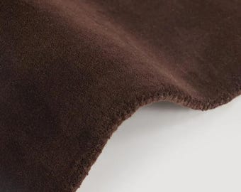 Hand Tufted Rug, Solid Deep Brown Wool Area Rug, Modern Minimalist Rug, Chocolate Brown Living Room Rug, Handmade Bedroom Home Decor
