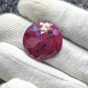 Natural Ruby Faceted Rosecut Slice Gemstone Wholesalegemstone Jewelry Supplier