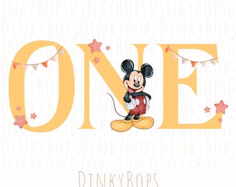 Cumpleaños de Mickey PNG, descarga digital personalizada, clipart de cumpleaños infantil, diseño de fiesta divertido, descarga instantánea PNG