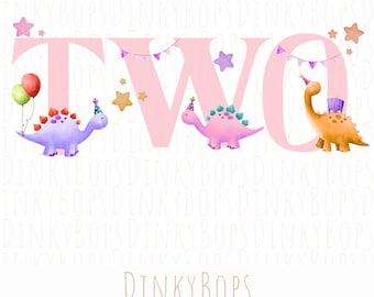 Dinosaur Birthday PNG, Cute Dino Clipart for Kids, Digital Download, T-Rex Party Design, Sublimation PNG for Birthday Celebrations
