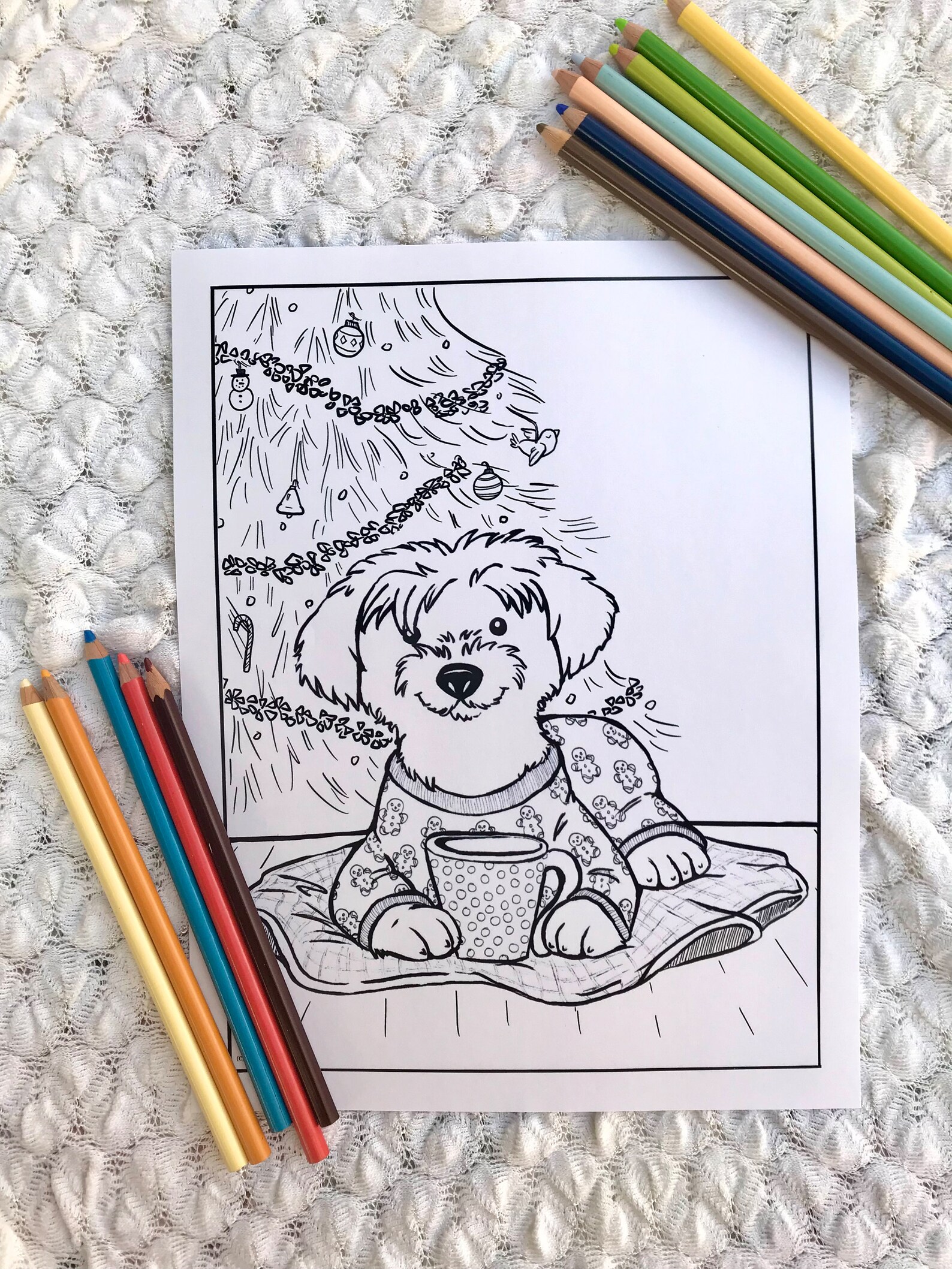 Printable Instant Download—luna’s Pajamas, A Hand Drawn, Artist Made ...