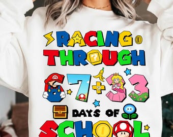 Desenho animado "Super 100 Dias de Aula" em PNG, Camiseta com desenho animado "100 Dias de Aula" em PNG, Feliz 100 Dias de Aula em PNG, escola 6 7 em PNG