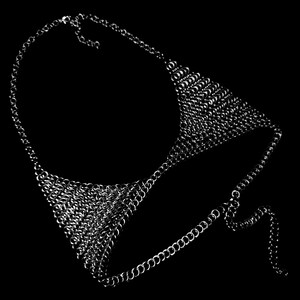 Chainmail stainless steel bikini set, lingerie image 10