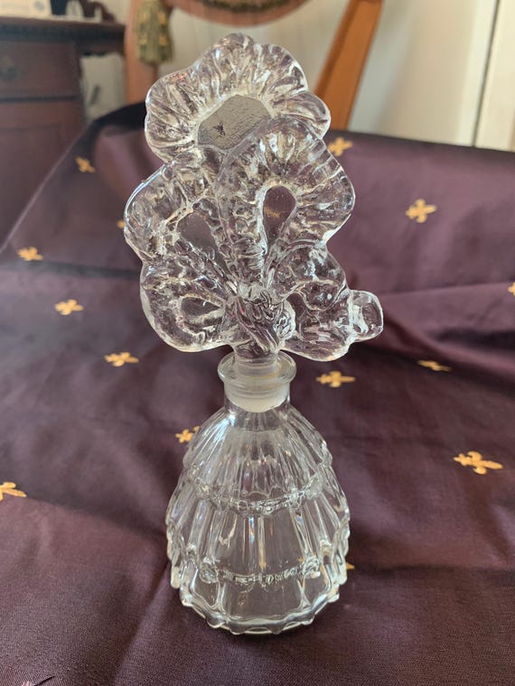 Fancy Perfume Bottle with Ornate Stopper