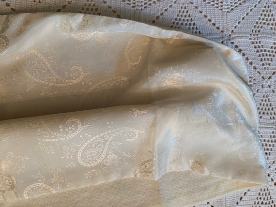 Vintage White Wrap, lined with Soft White Wool - image 1