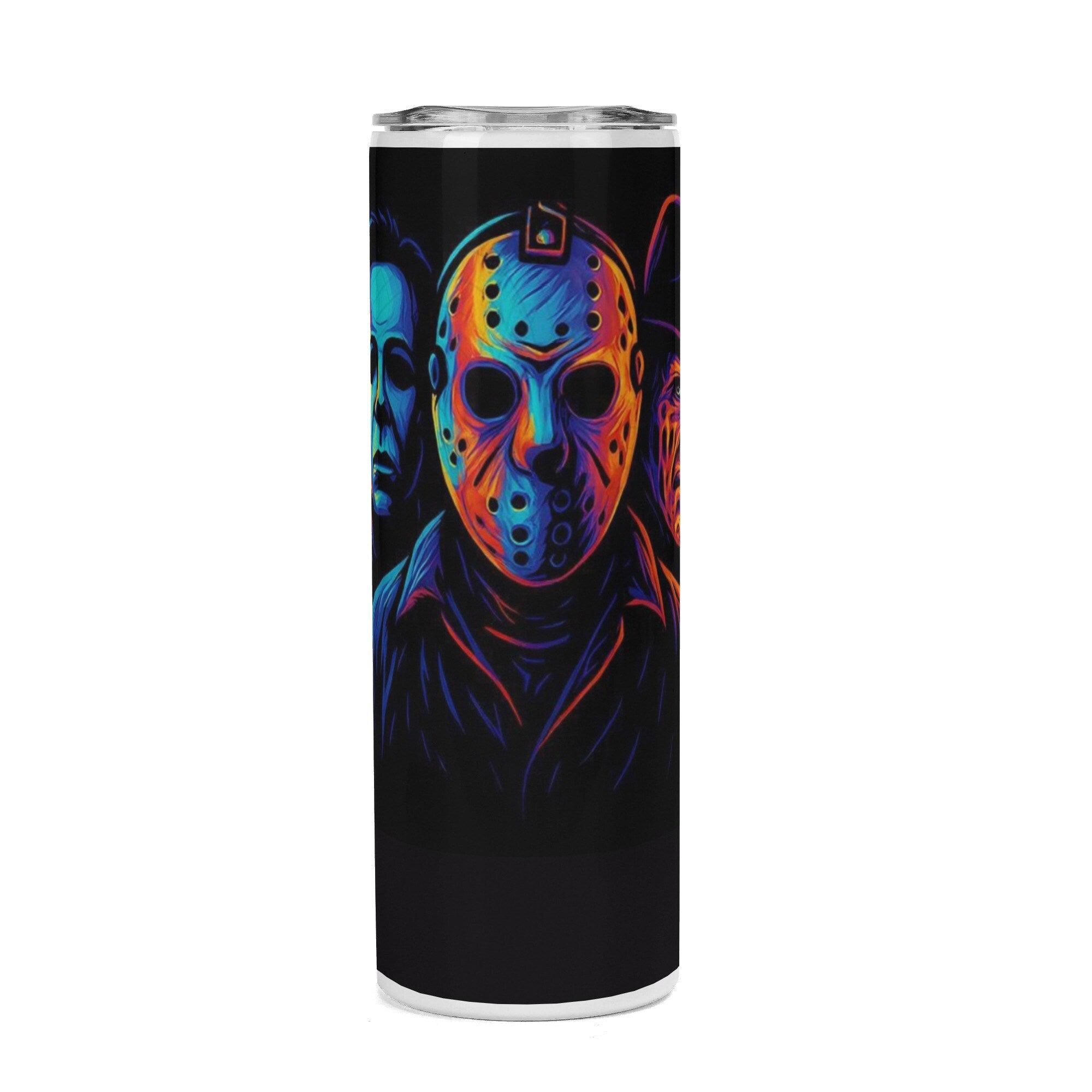 Fright Night Killers Halloween Horror 20oz Skinny Stainless Steel Tumbler