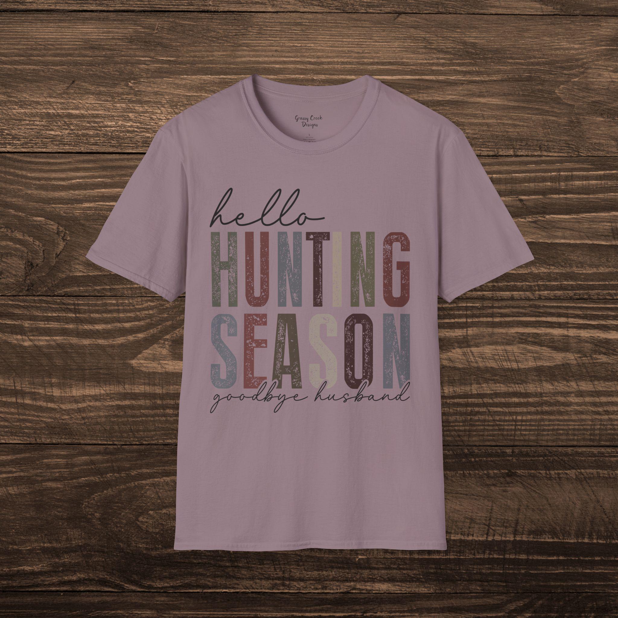 Hello Hunting Season, Goodbye Husband Womens Graphic Tee - Thumbnail 7