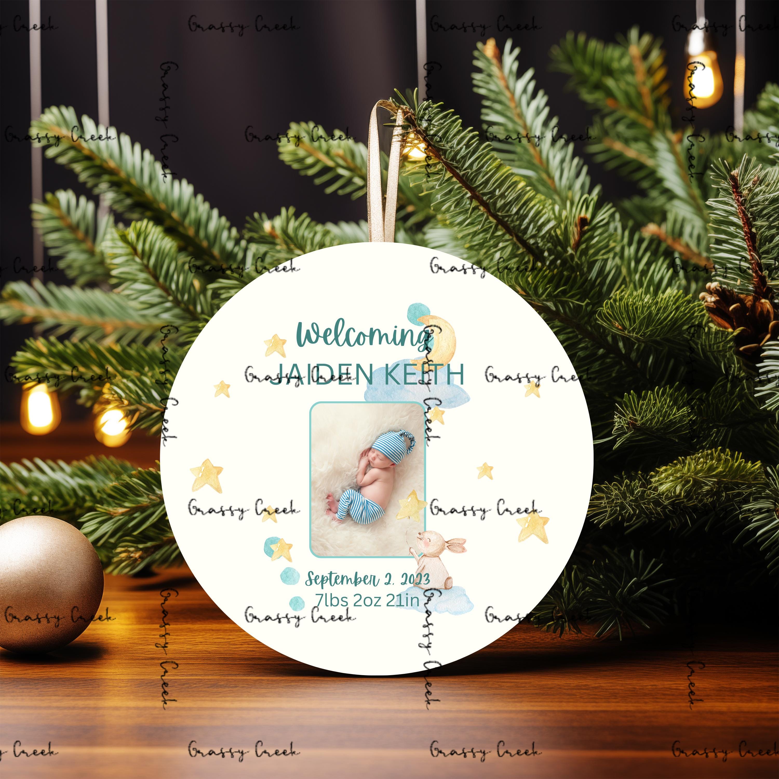 Sweet Dreams Personalized Baby Boy Keepsake Ornament - Thumbnail 3