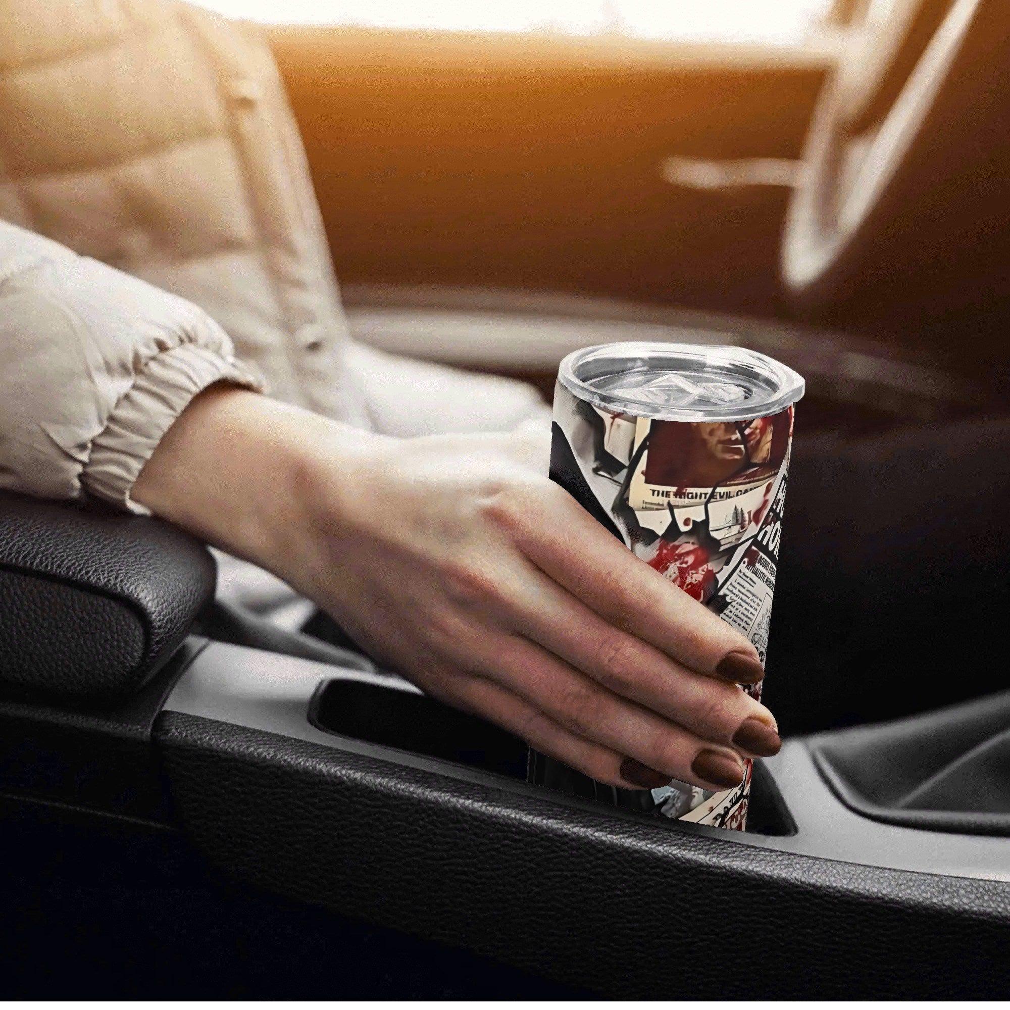 Bloody Headlines Ghostface Halloween Horror 20oz Skinny Stainless Steel Tumbler - Thumbnail 3