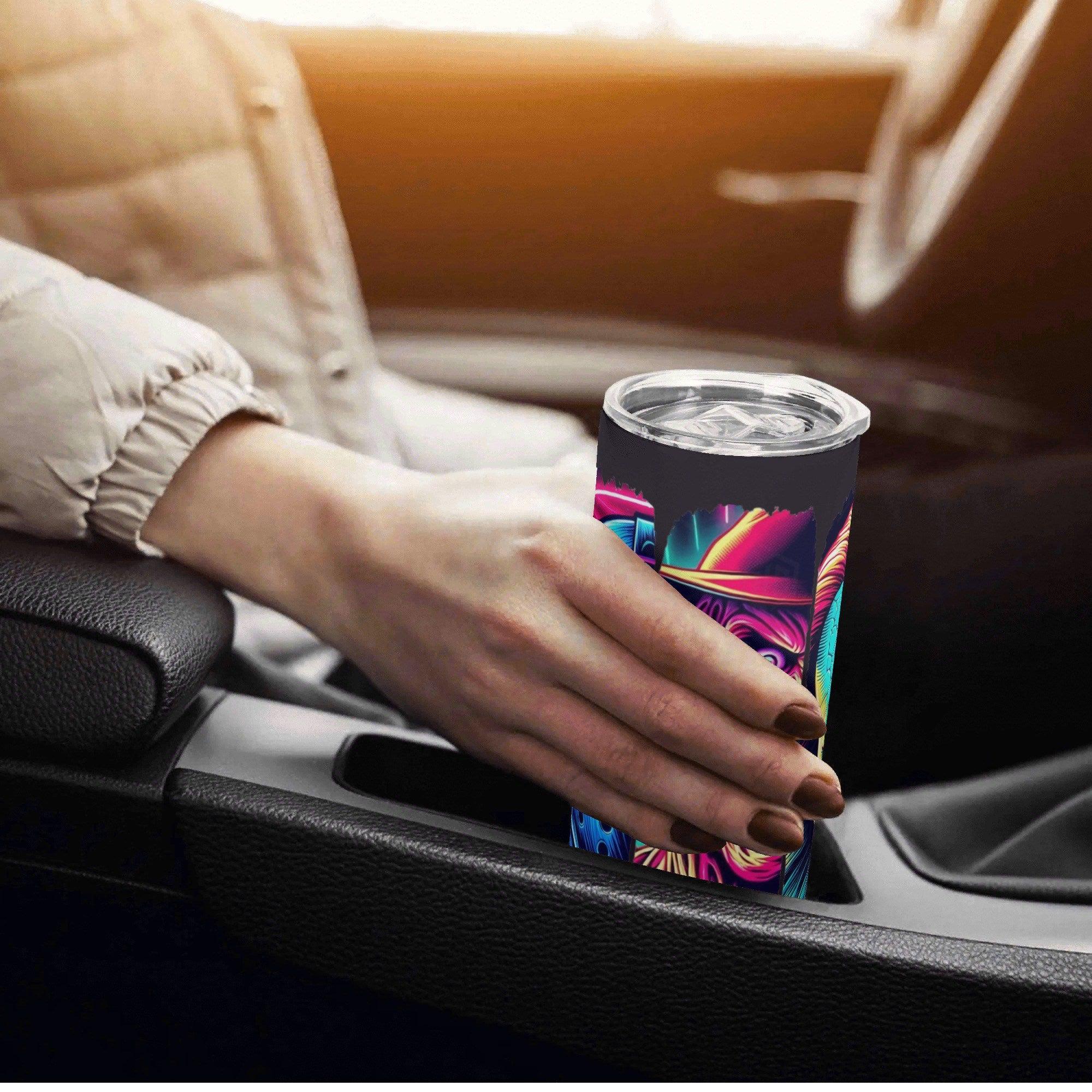 Neon Nightmare Legends Halloween Horror 20oz Skinny Stainless Steel Tumbler - Thumbnail 3