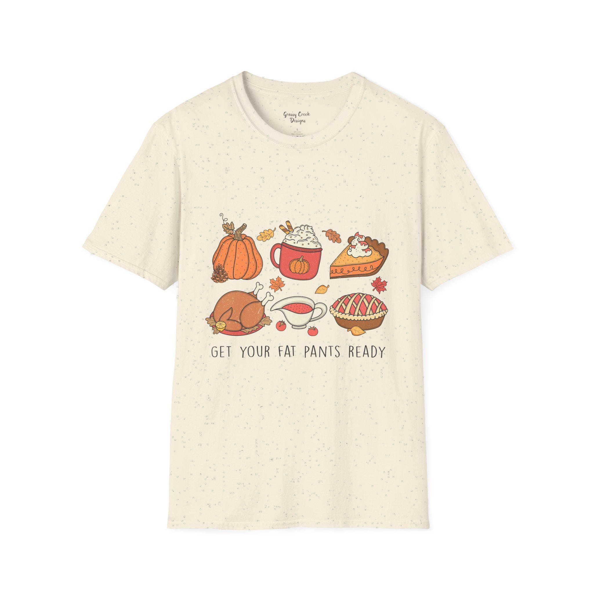 Get Your Fat Pants Ready Thanksgiving Womens Graphic Tee - Thumbnail 3