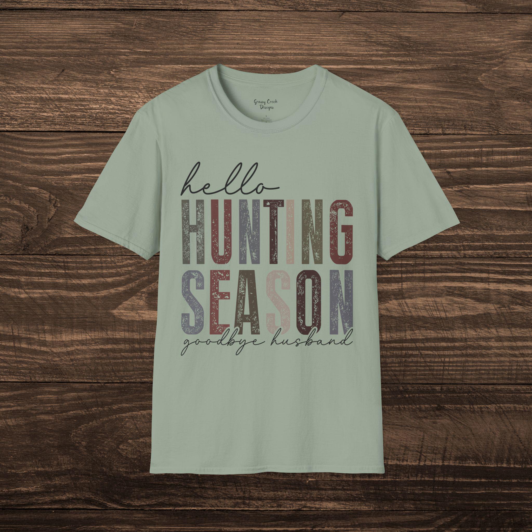 Hello Hunting Season, Goodbye Husband Womens Graphic Tee - Thumbnail 5