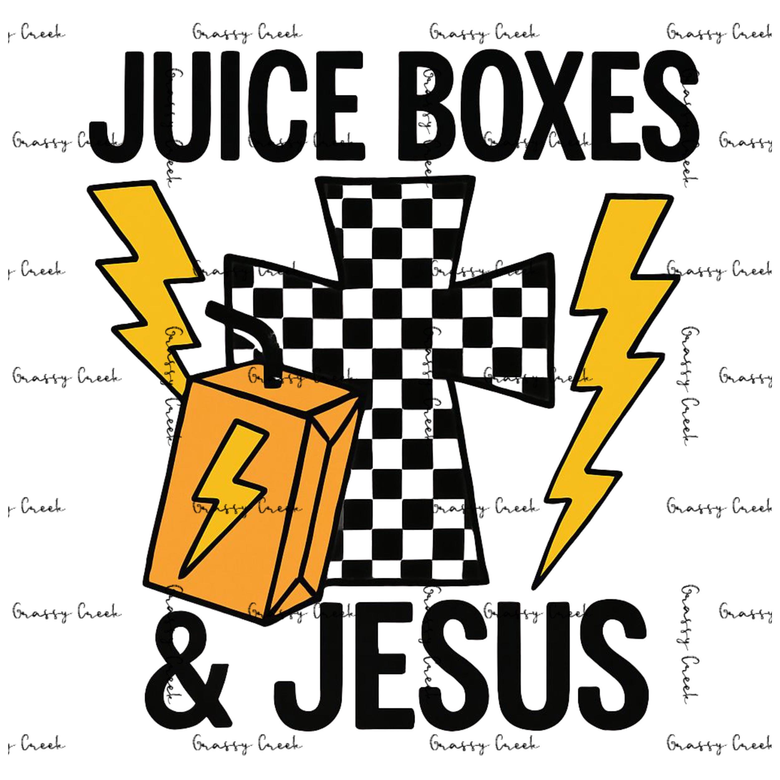 Juice Boxes & Jesus - Lightning Bolts and Checkered Flag PNG - Digital Download - Thumbnail 2