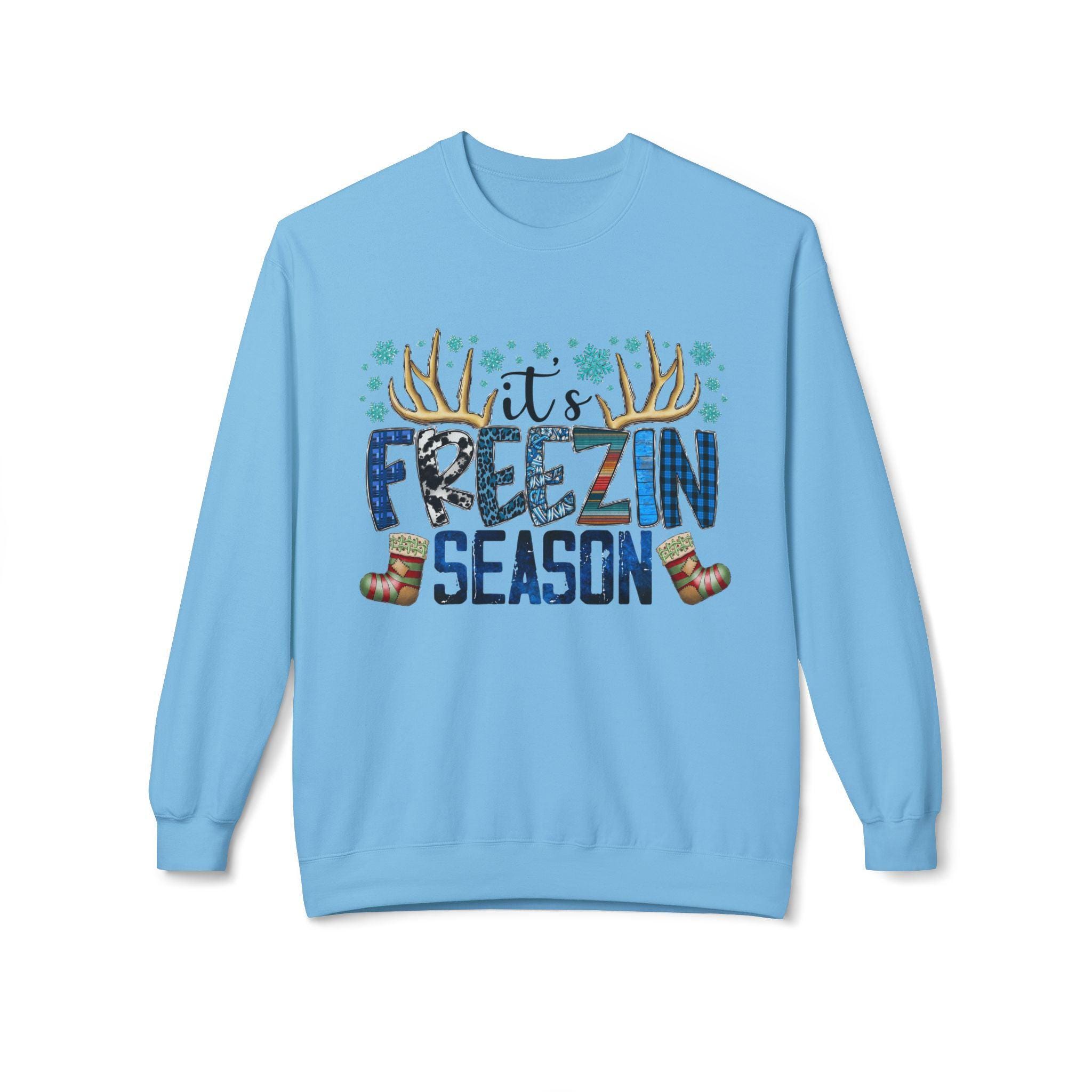 It's Freezing Season Western Style Women's Sweatshirt - Thumbnail 3