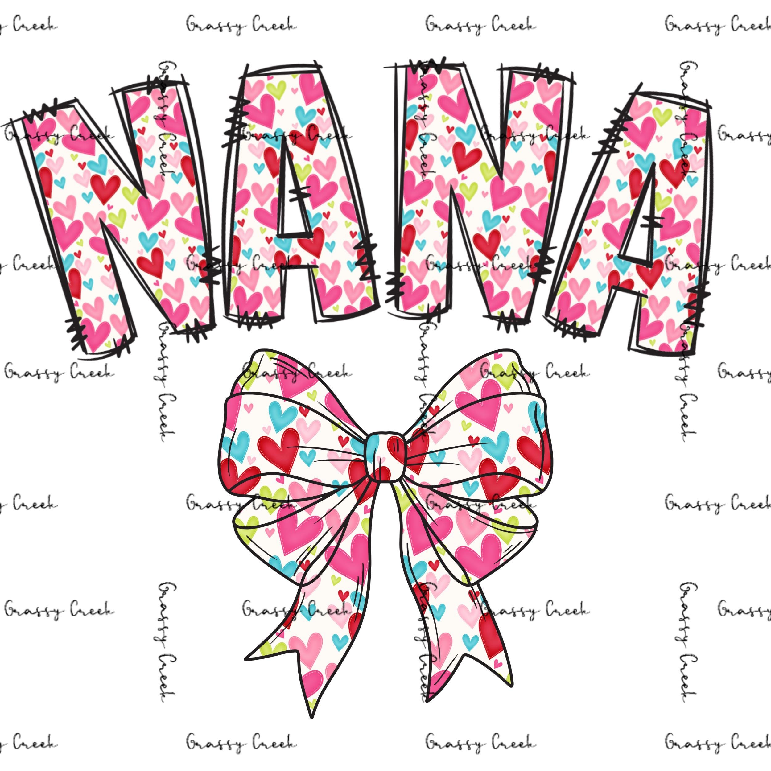 Valentine Heart Nana Coquette PNG File – Digital Download - Thumbnail 2