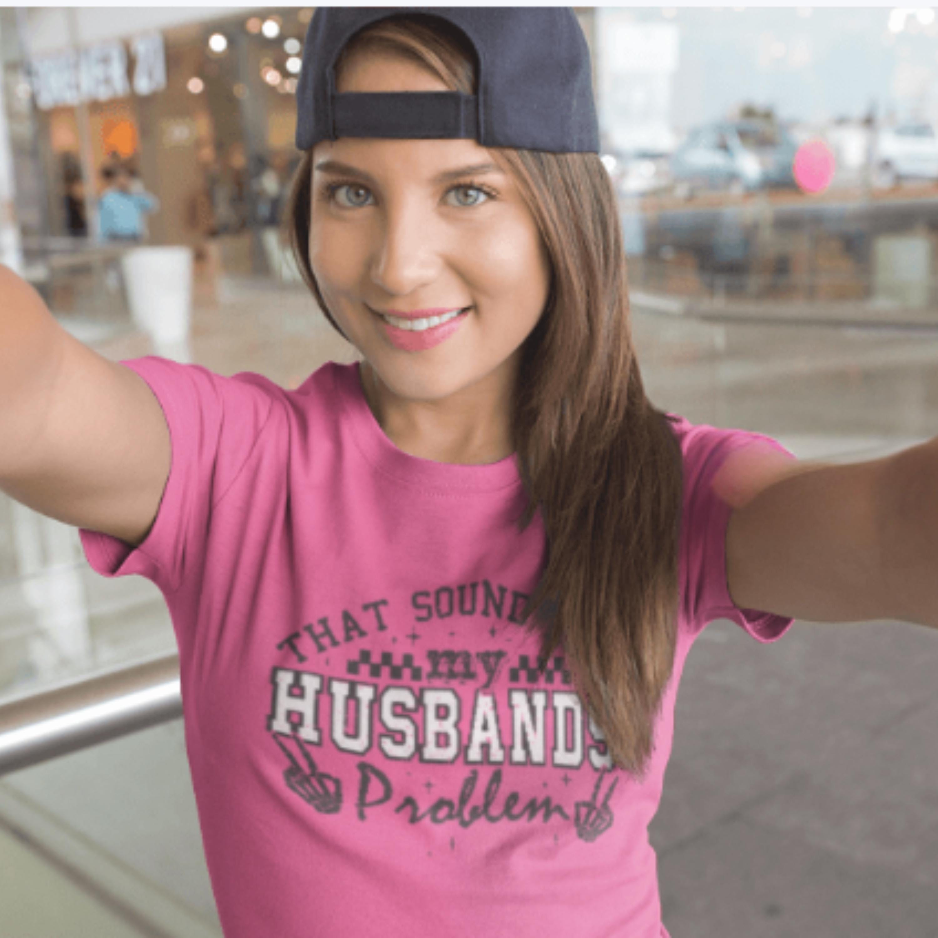 My Husbands Problem Womens Graphic Softstyle T-Shirt - Thumbnail 2