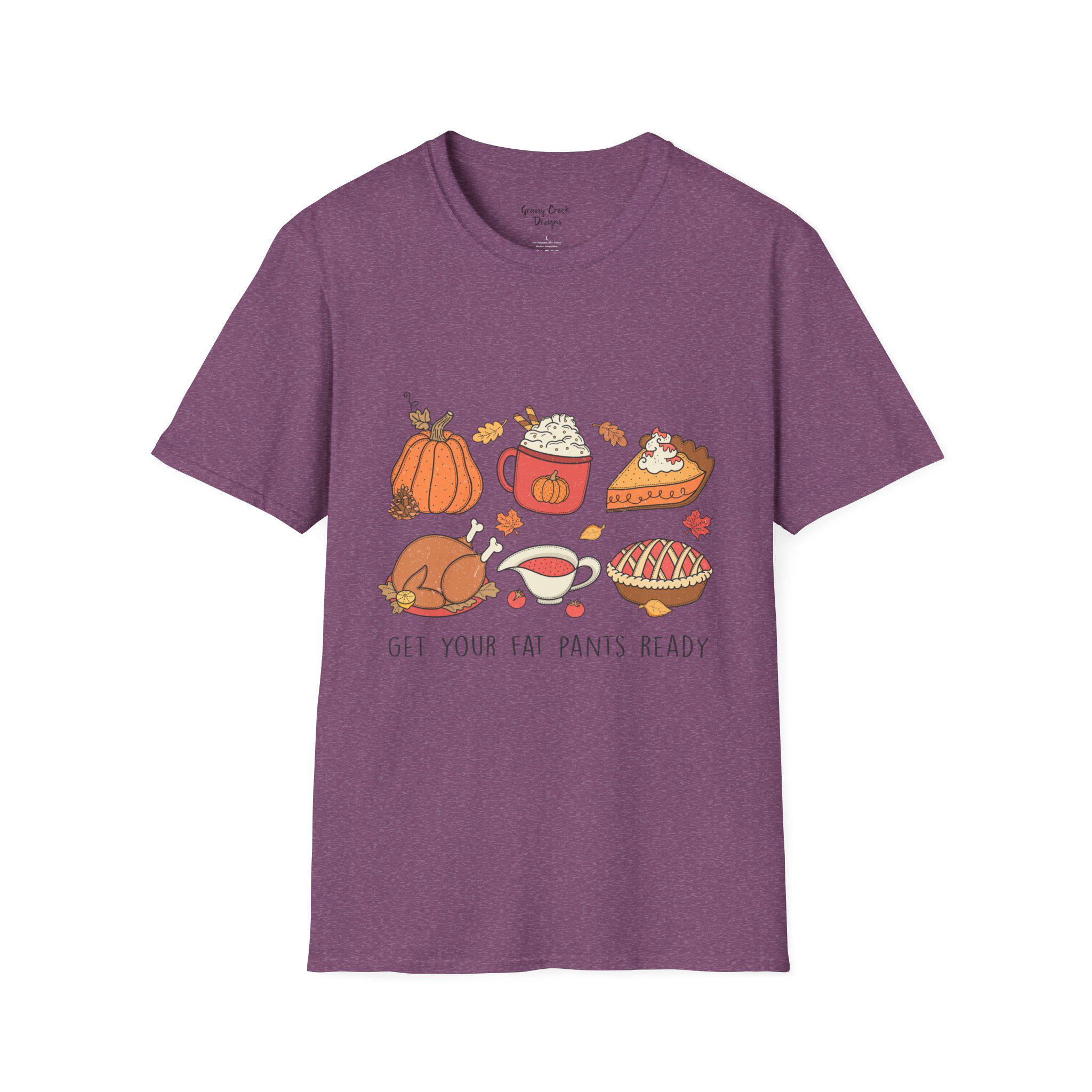 Get Your Fat Pants Ready Thanksgiving Womens Graphic Tee - Thumbnail 5