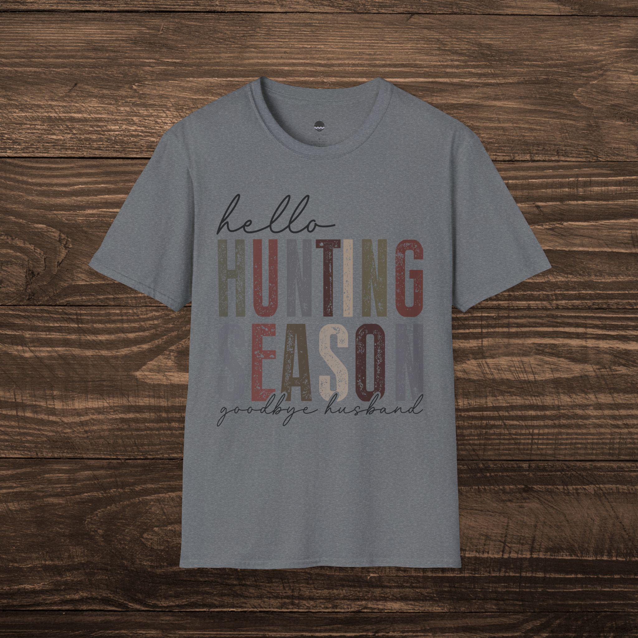 Hello Hunting Season, Goodbye Husband Womens Graphic Tee - Thumbnail 6