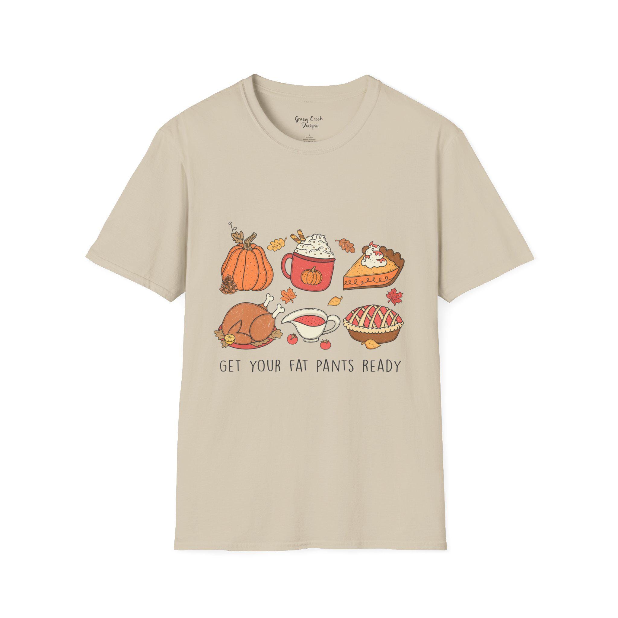 Get Your Fat Pants Ready Thanksgiving Womens Graphic Tee - Thumbnail 2