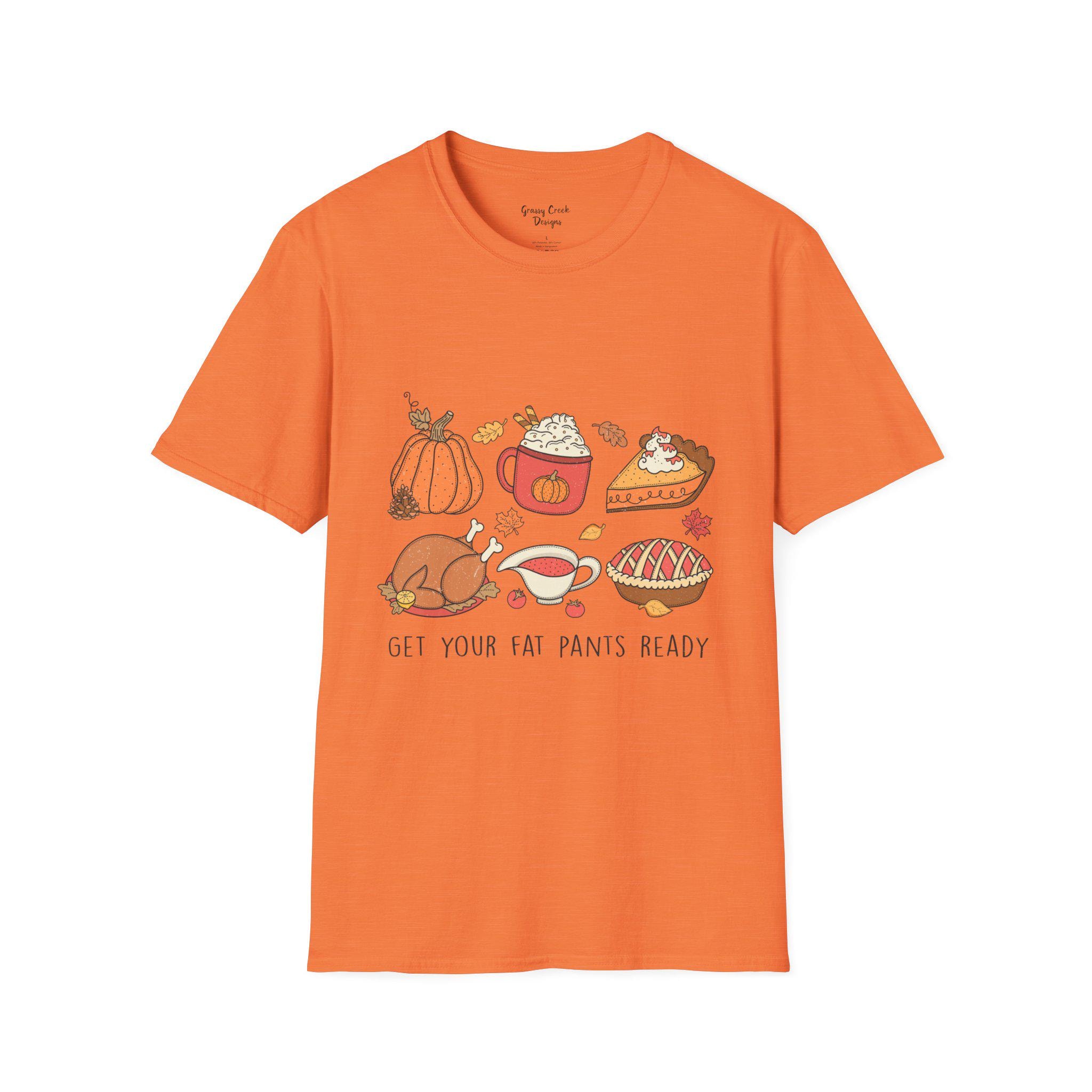 Get Your Fat Pants Ready Thanksgiving Womens Graphic Tee
