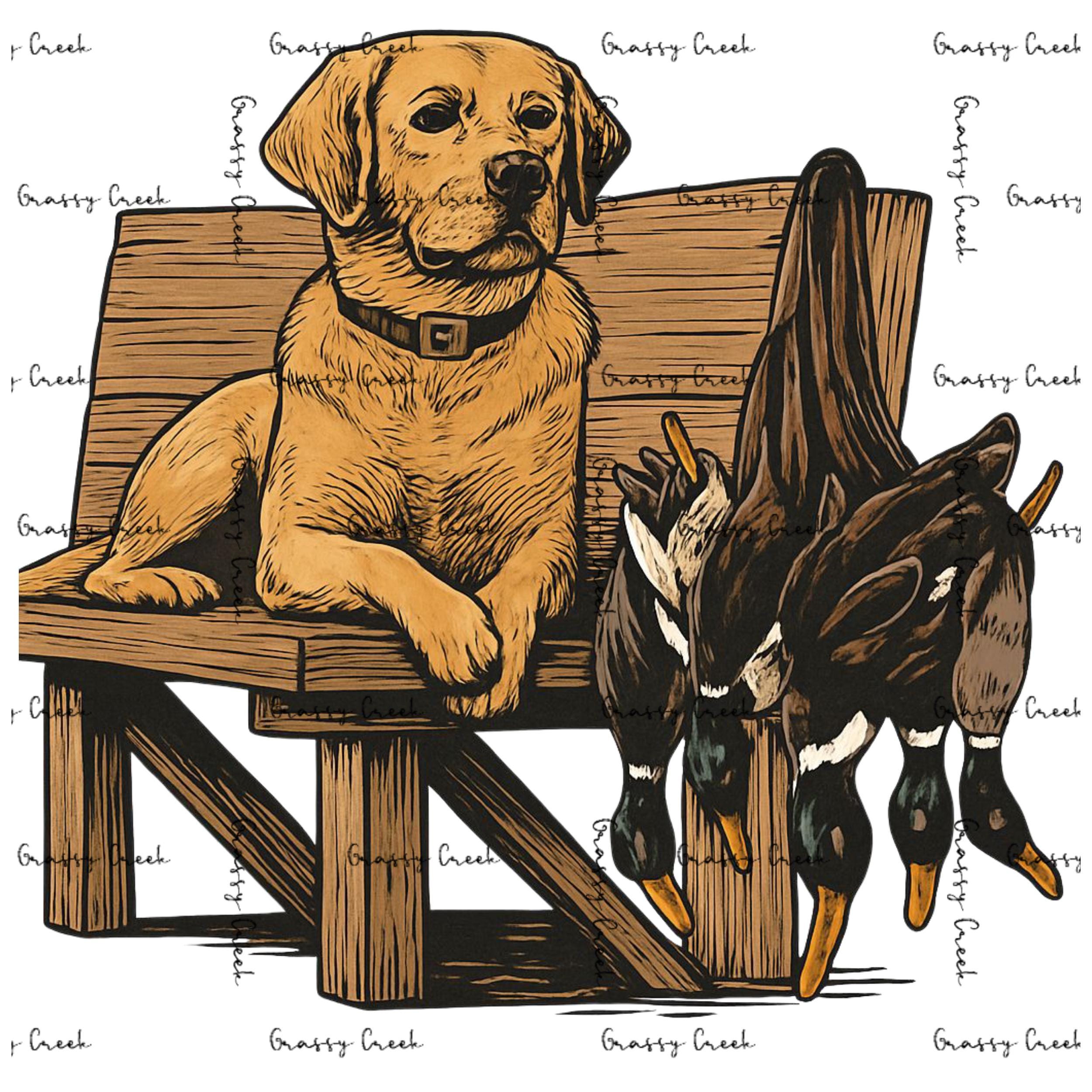 Retriever Ready: Hunting Season Companion PNG - Digital Download - Thumbnail 2