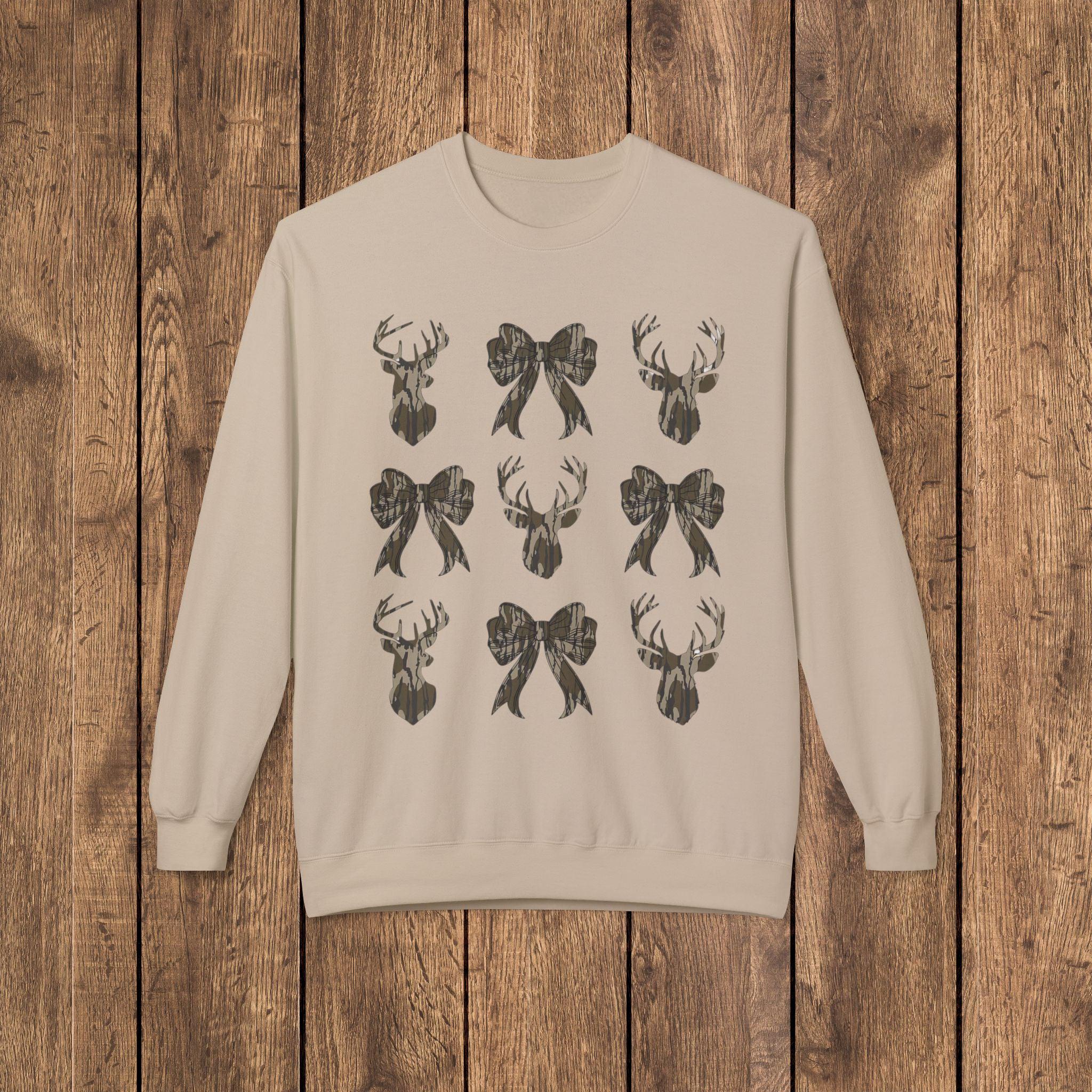 Bottomland Rustic Deer Coquette Women's Sweatshirt