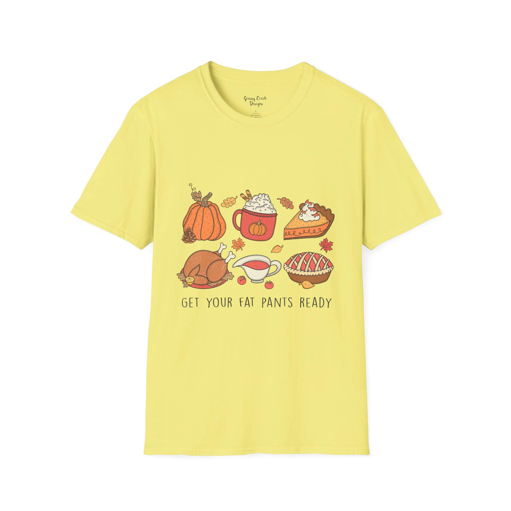 Get Your Fat Pants Ready Thanksgiving Womens Graphic Tee - Thumbnail 4