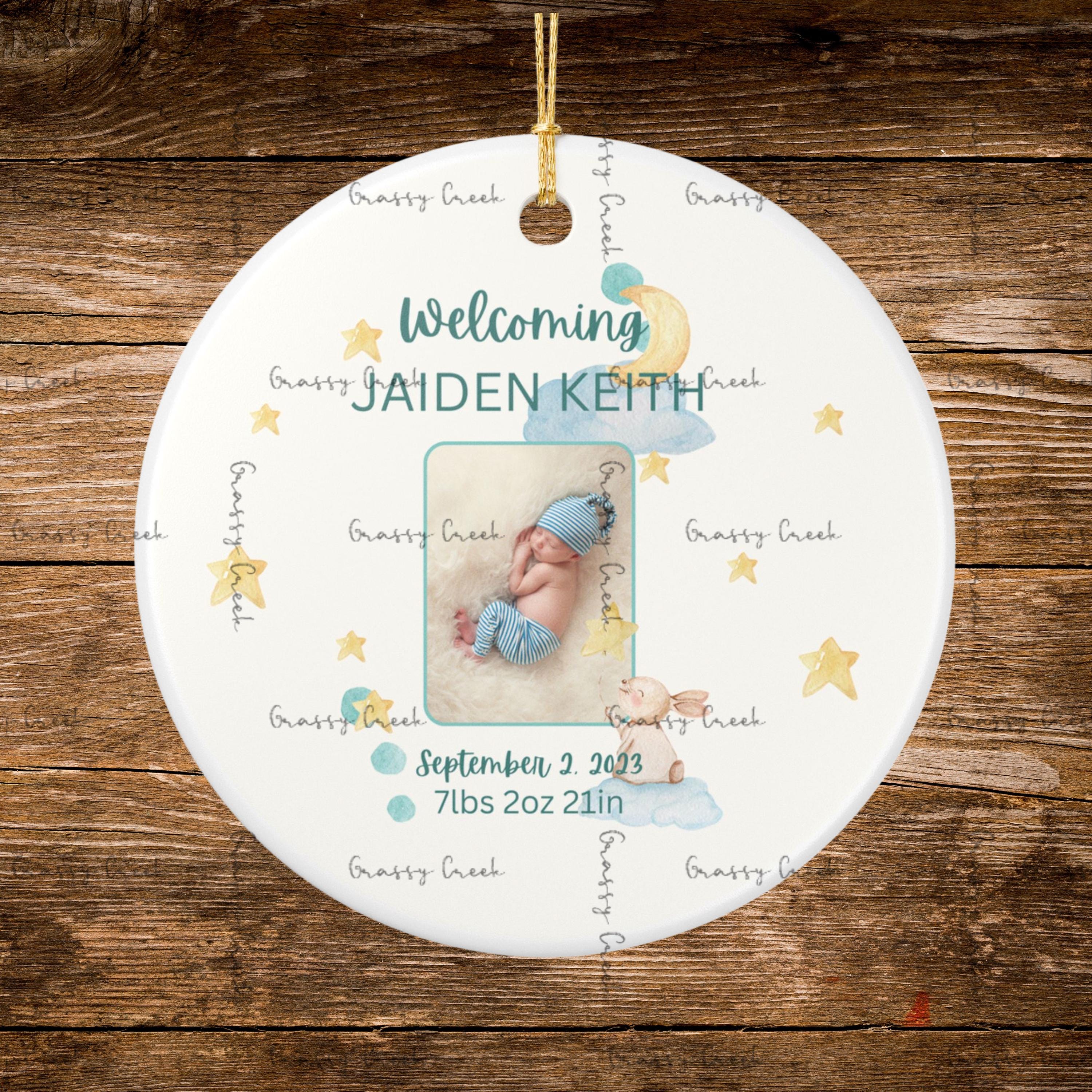Sweet Dreams Personalized Baby Boy Keepsake Ornament