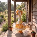 Porch Goose Outfit with Hat, Floral Lawn Goose Clothes, 7 Design Options product logo