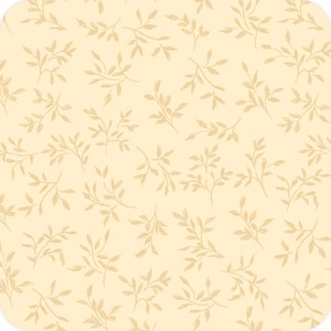 May include: A seamless pattern featuring a light beige background with scattered, delicate branches and leaves in a muted tan color. The design has a soft, natural aesthetic, suitable for fabric or wallpaper.