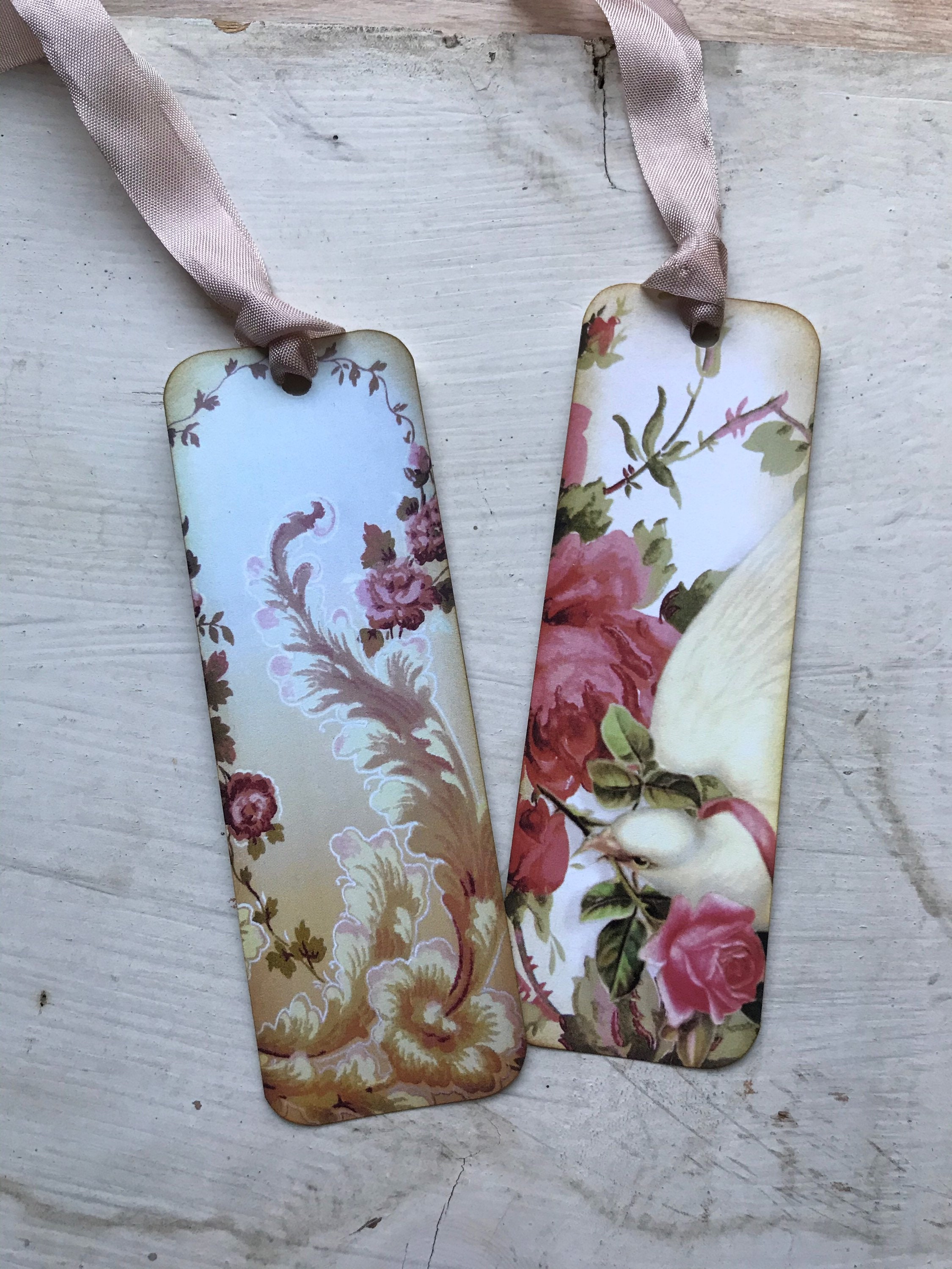 Floral Bookmarks Set of 5 - Etsy
