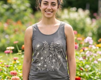Wildflowercore Cottage Komfort Farben Tank Top | Blumen Gärtner Geschenk
