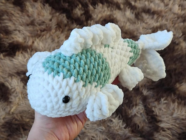 Koi Fish Crochet Pattern PDF, Amigurumi Fish Pattern, Plush Koi Carp Toy Tutorial, Beginner Friendly Crochet Toy, Digital Download image 7