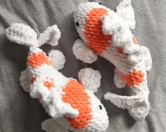 Koi Fish Crochet Pattern PDF, Amigurumi Fish Pattern, Plush Koi Carp Toy Tutorial, Beginner Friendly Crochet Toy, Digital Download