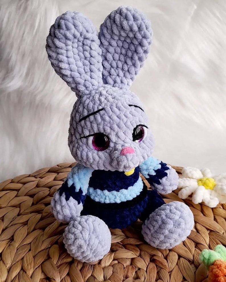 Nick and Judy Amigurumi Crochet Pattern PDF, Fox and Rabbit Plush Toy ...