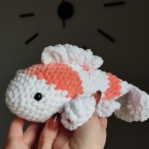 Koi Fish Crochet Pattern PDF, Amigurumi Fish Pattern, Plush Koi Carp Toy Tutorial, Beginner Friendly Crochet Toy, Digital Download image 2