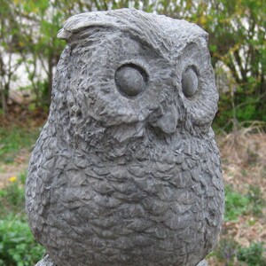 Owl Statue solid concrete